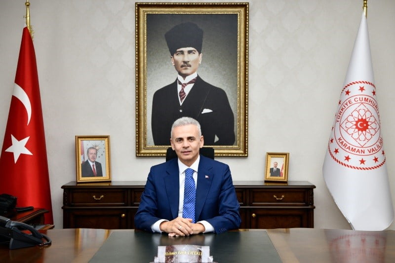 ARDAHAN VALİLİĞİ'NE MEHMET FATİH ÇİÇEKLİ ATANDI. (OLGUN YILDIZ/ARDAHAN-İHA)