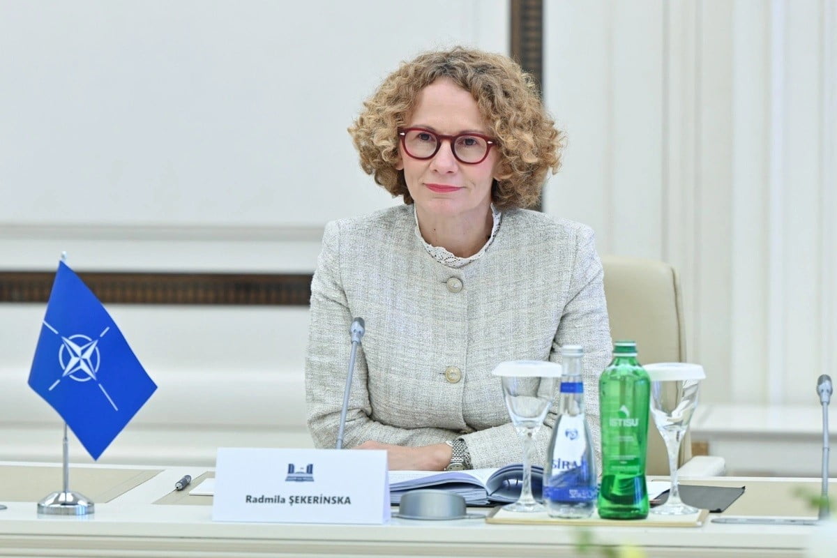 BAKÜ (İHA) - NATO GENEL SEKRETER YARDIMCISI RADMİLA SHEKERİNSKA, AZERBAYCAN’IN BAŞKENTİ BAKÜ’DEKİ...