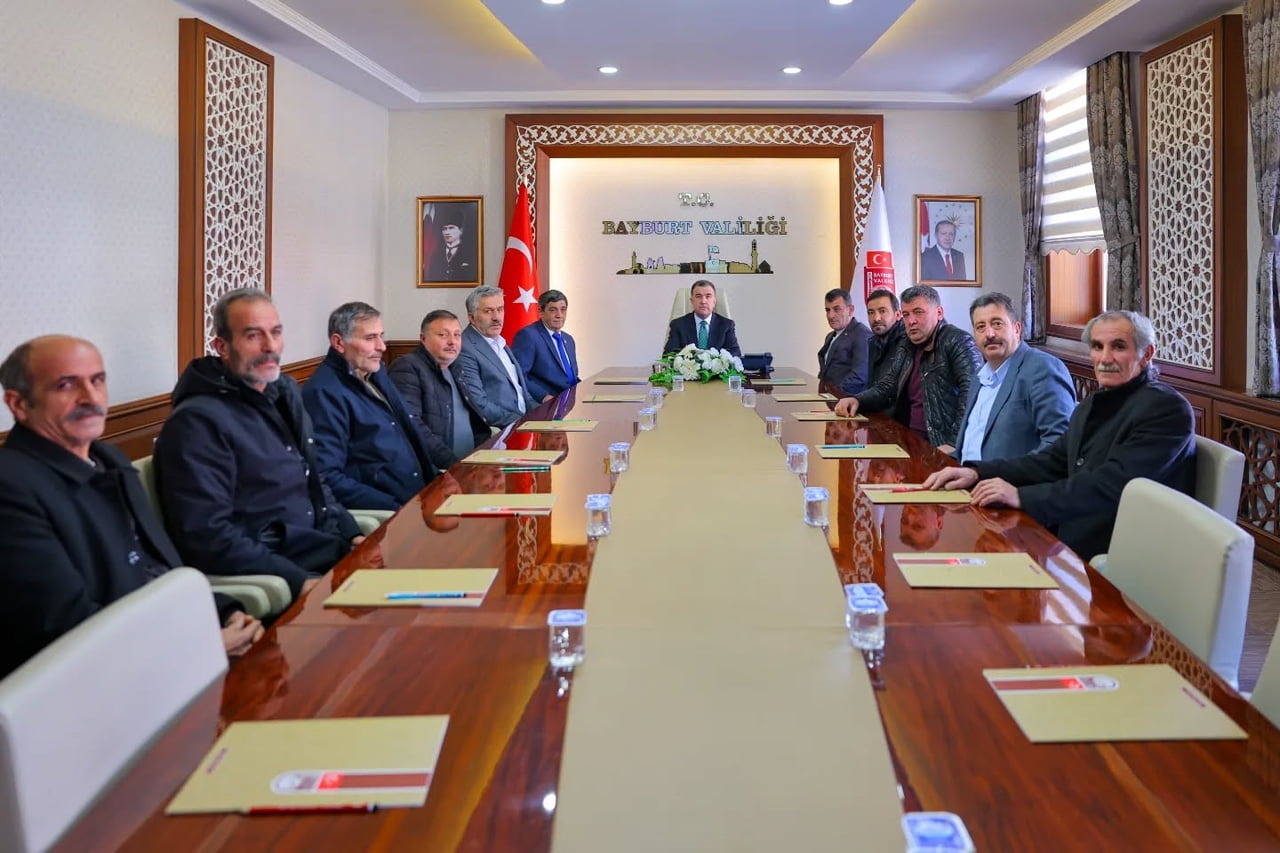 BAYBURT’TA TARIMSAL SULAMA ALTYAPISI TOPLANTIDA DEĞERLENDİRİLDİ