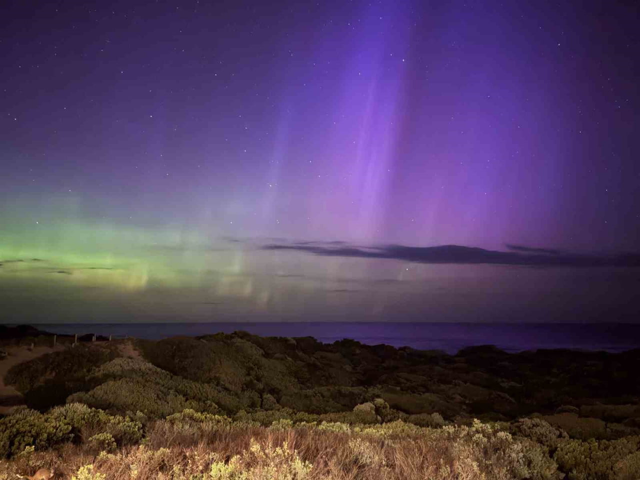 BUGÜN YAŞANAN GÜNEŞ PATLAMASI SONUCU ORTAYA ÇIKAN AURORA IŞIKLARI AVUSTRALYA’DAN...