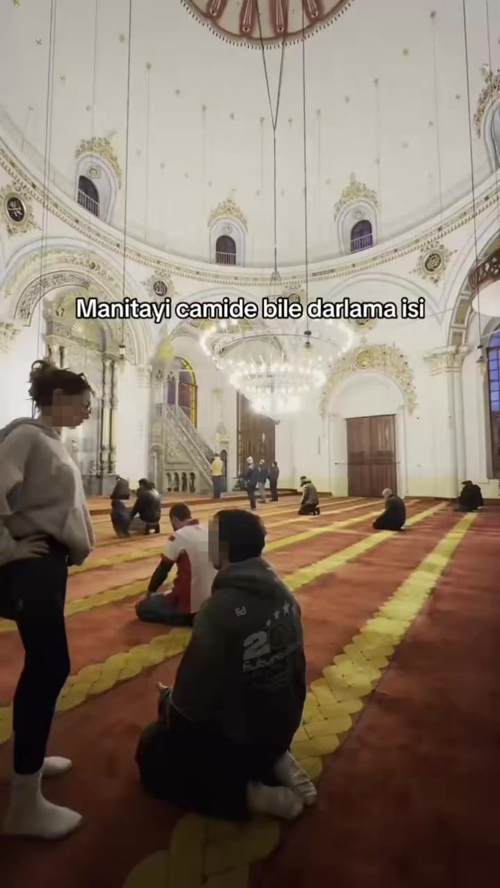 CAMİDE ÇEKİLEN GÖRÜNTÜLER BÜYÜK TEPKİ TOPLAMIŞTI.