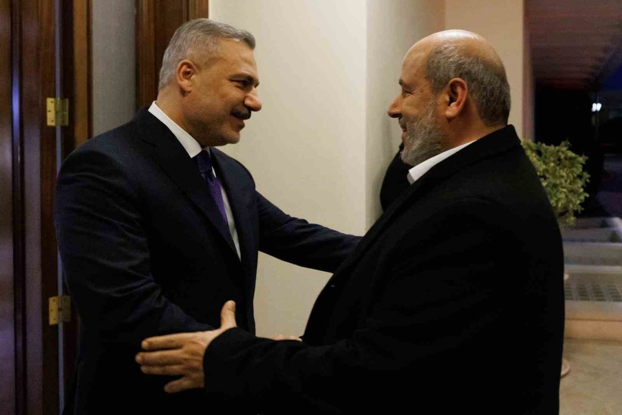 DIŞİŞLERİ BAKANI HAKAN FİDAN, HAMAS SİYASİ BÜRO ÜYESİ HALİL HAYYE BAŞKANLIĞINDAKİ HAMAS HEYETİ İLE...