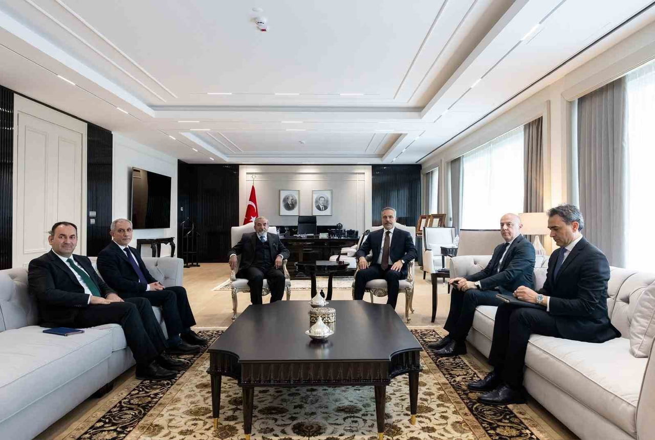 DIŞİŞLERİ BAKANI HAKAN FİDAN, KİB GENEL SEKRETERİ SELEHADDİN BAHADDİN İLE BİR ARAYA...