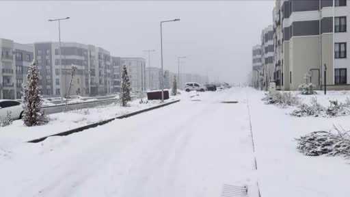Diyarbakır’da kar yağışı yeniden başladı
