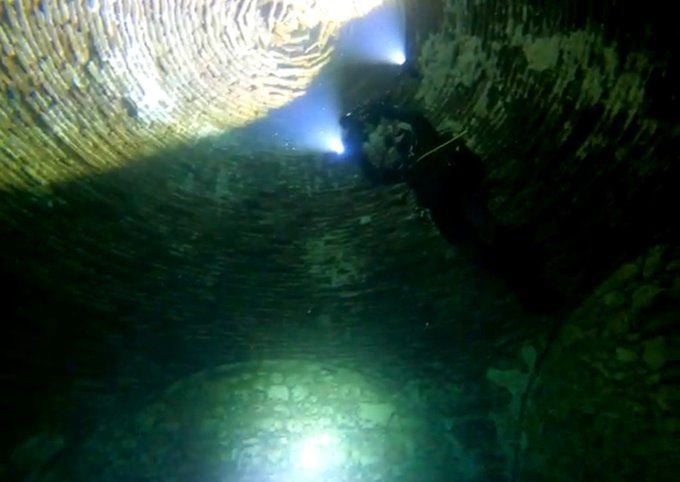 EĞİL BARAJ GÖLÜ ALTINDA KALAN TEKYE MEDRESESİ GÖRÜNTÜLENDİ.