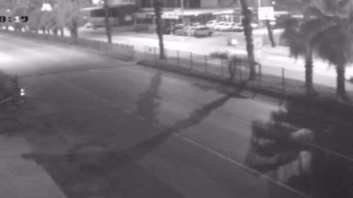 Emekli polis memurunun hayatını kaybettiği feci kaza kamerada