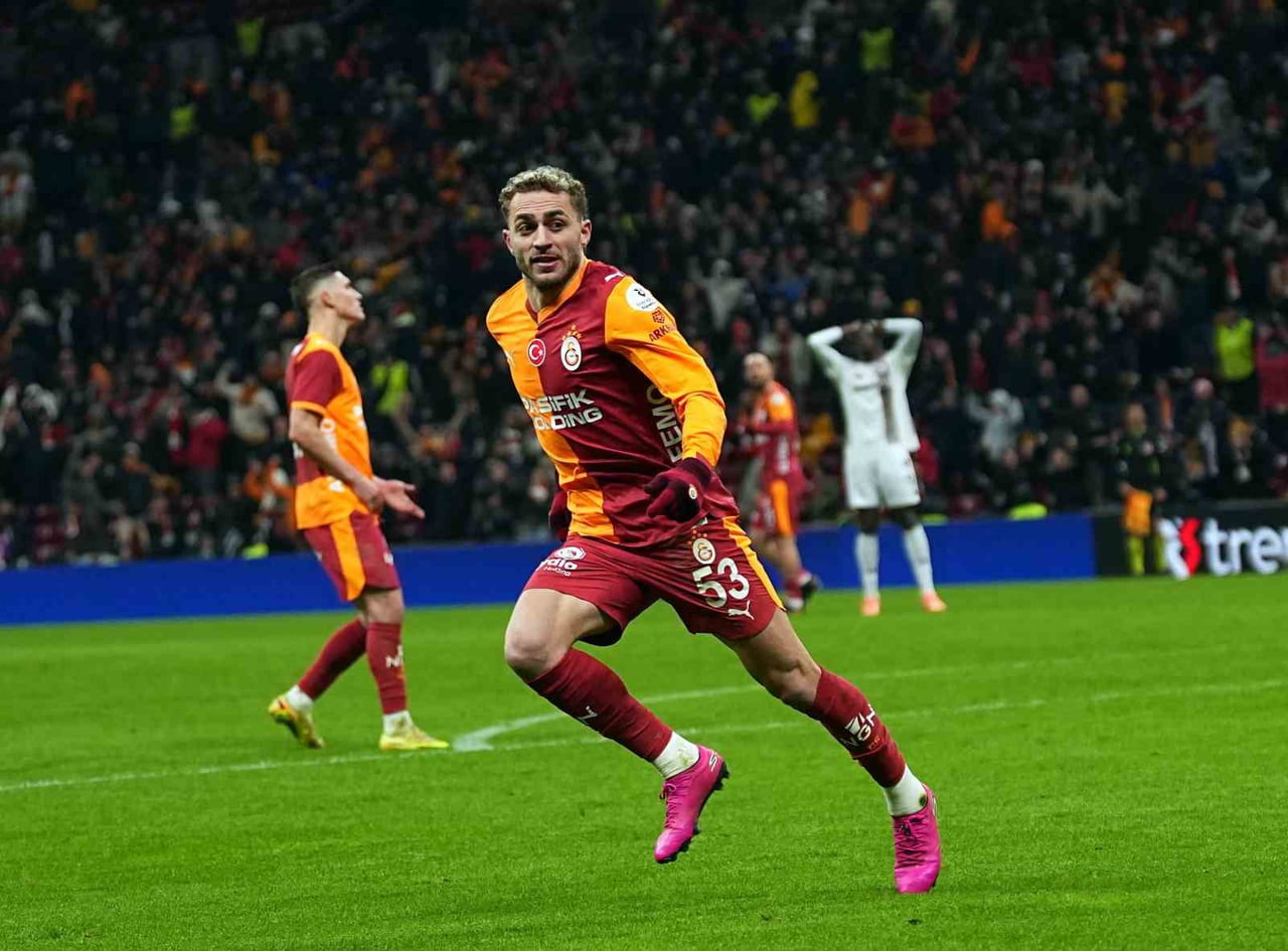 GALATASARAYLI FUTBOLCU BARIŞ ALPER YILMAZ, GAZİANTEP FK MAÇINDA ATTIĞI GOLLE BU SEZONKİ GOL...