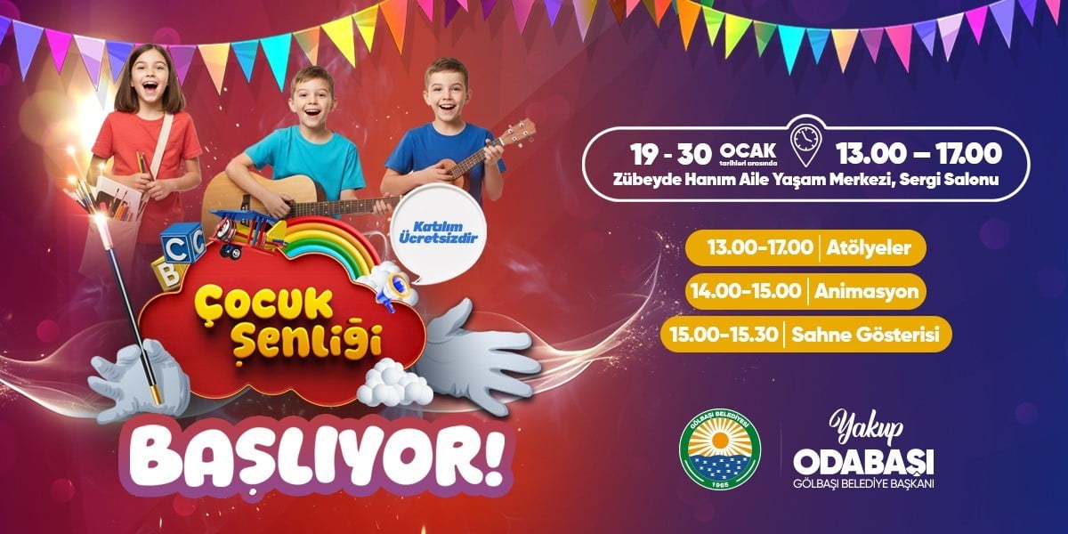 GÖLBAŞI'NDA YARIYIL TATİLİNDE ÇOCUKLAR İÇİN ETKİNLİKLER DÜZENLENECEK