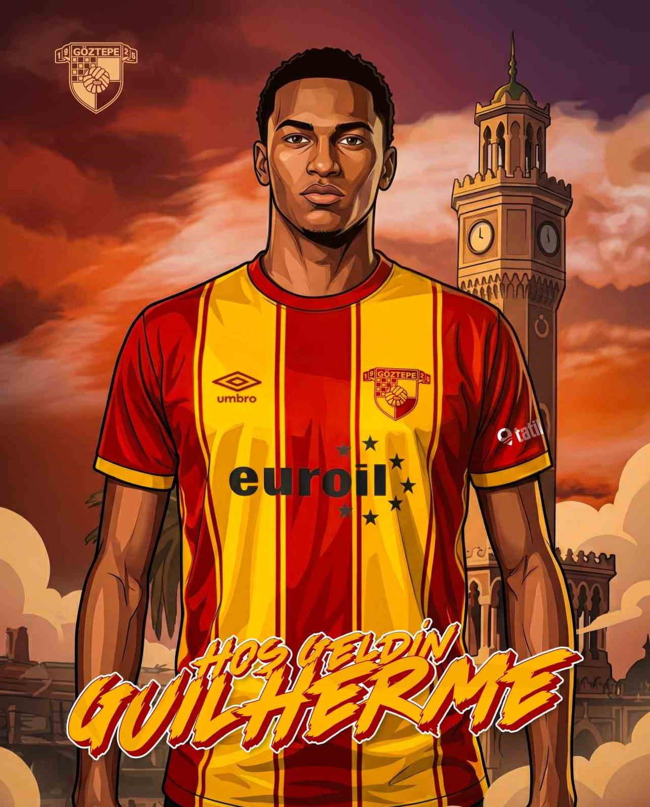 GÖZTEPE, 2005 DOĞUMLU HÜCUM OYUNCUSU GUİLHERME LUİZ’İ KADROSUNA KATTIĞINI AÇIKLADI.