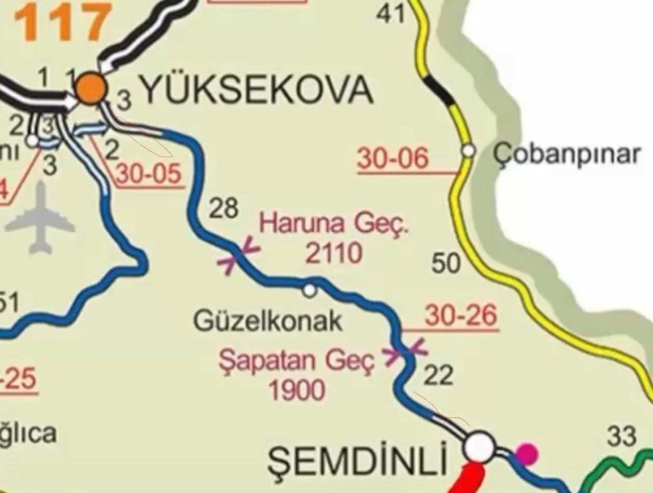 HAKKARİ'DE ETKİLİ OLAN YOĞUN KAR YAĞIŞI VE TİPİ NEDENİYLE YÜKSEKOVA-ŞEMDİNLİ KARA YOLUNDA ULAŞIM...