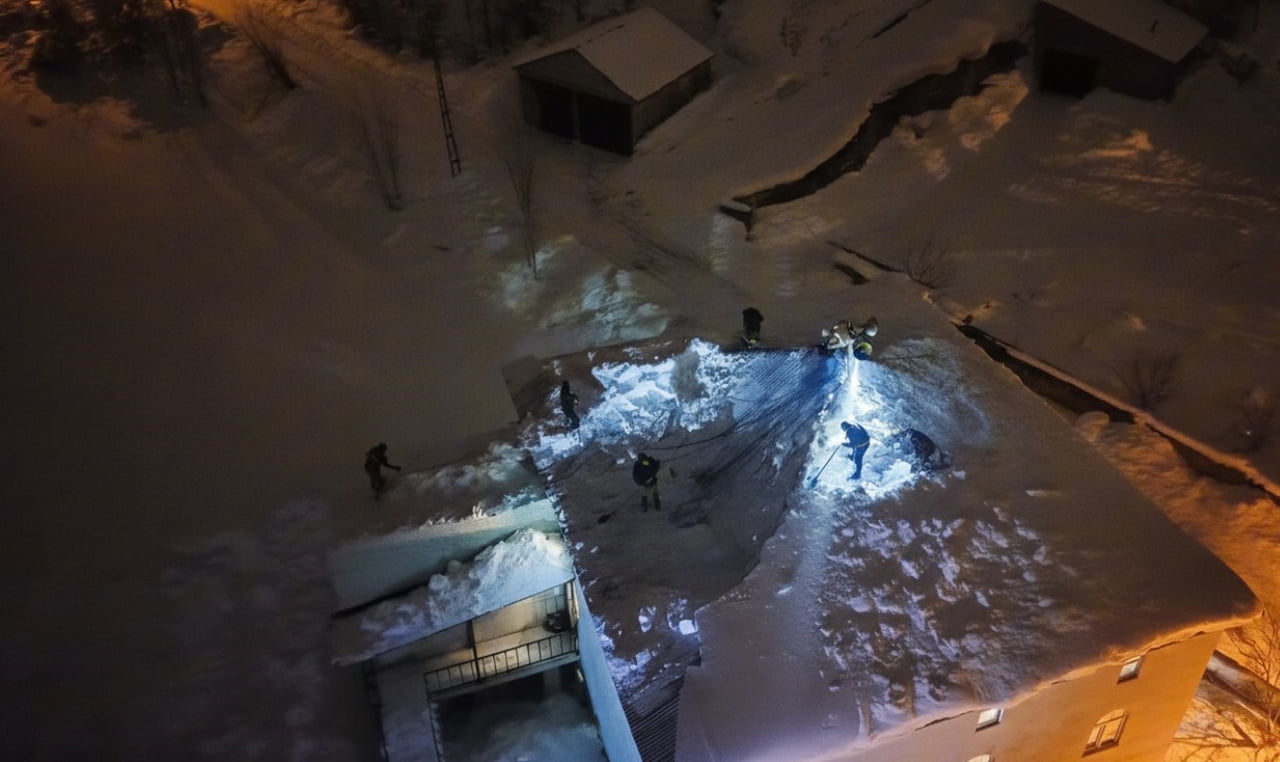 HAKKARİ’NİN YÜKSEKOVA İLÇESİNDE SON YILLARIN EN YOĞUN KAR YAĞIŞI ETKİLİ OLURKEN, GÜLLÜCÜ KÖYÜ...