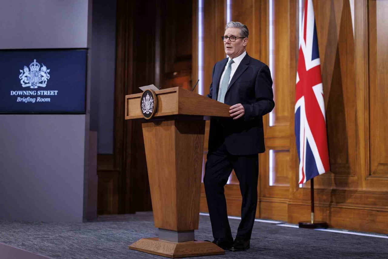 İNGİLTERE BAŞBAKANI KEİR STARMER, LONDRA’DAKİ BAŞBAKANLIK OFİSİ’NDE BASIN TOPLANTISI...