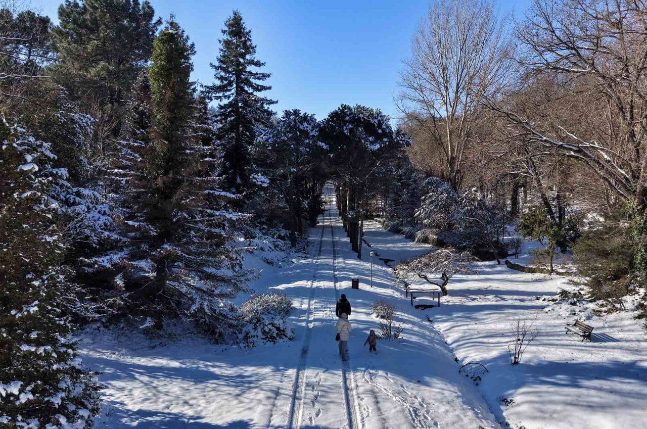 İSTANBUL'DA DÜN ETKİLİ OLAN KAR YAĞIŞI KENTİN KUZEY KESİMLERİNİ BEYAZA BÜRÜDÜ. BAZI İLÇELERDE...