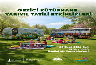 İZMİR BÜYÜKŞEHİR BELEDİYESİ’NİN KENTİN DÖRT BİR YANINDA KİTAPLARI YURTTAŞLARLA BULUŞTURAN GEZİCİ...