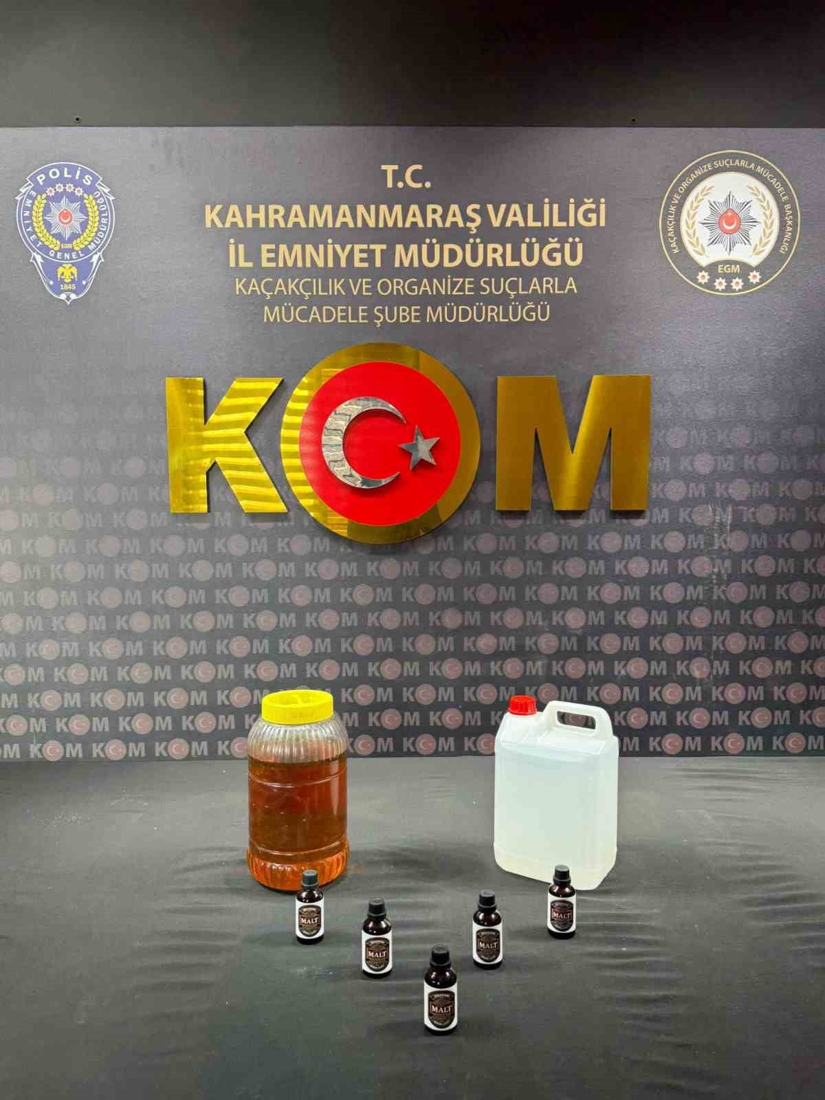 KAHRAMANMARAŞ DÜZENLENEN KAÇAKÇILIK OPERASYONUNDA, KAÇAK ALKOL VE CEP TELEFONU ELE...