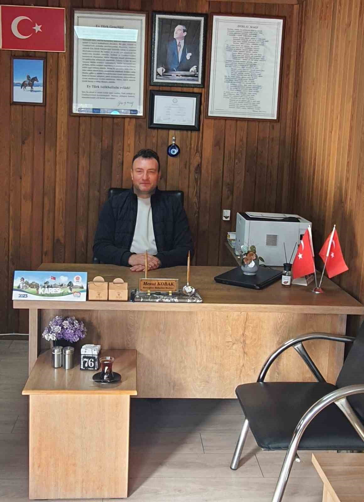 KARAOĞLAN MAHALLESİNİN YENİ MUHTARI MESUT KOBAK OLDU