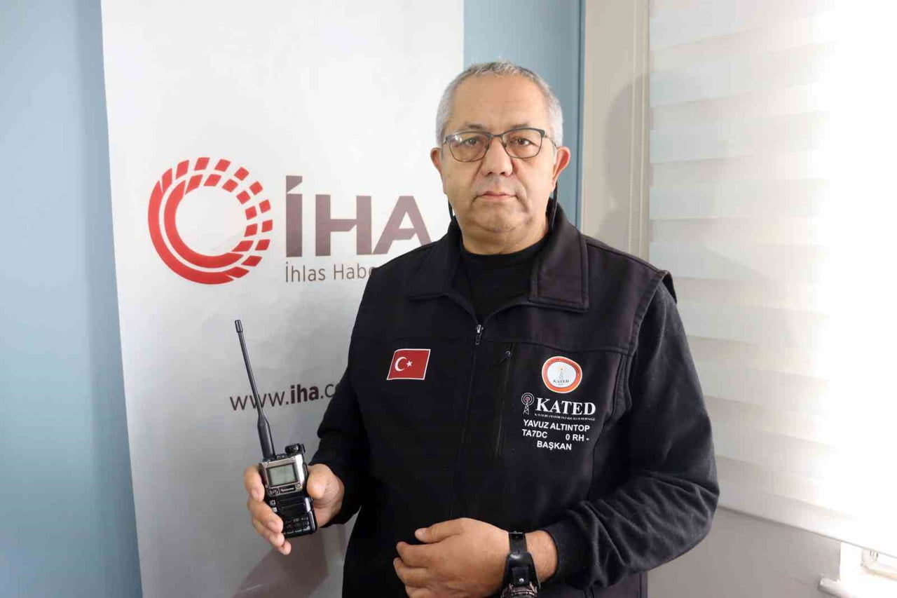 KAYSERİ AMATÖR TELSİZCİLER DERNEĞİ (KATED) BAŞKANI YAVUZ ALTINTOP AÇIKLAMALARDA BULUNDU