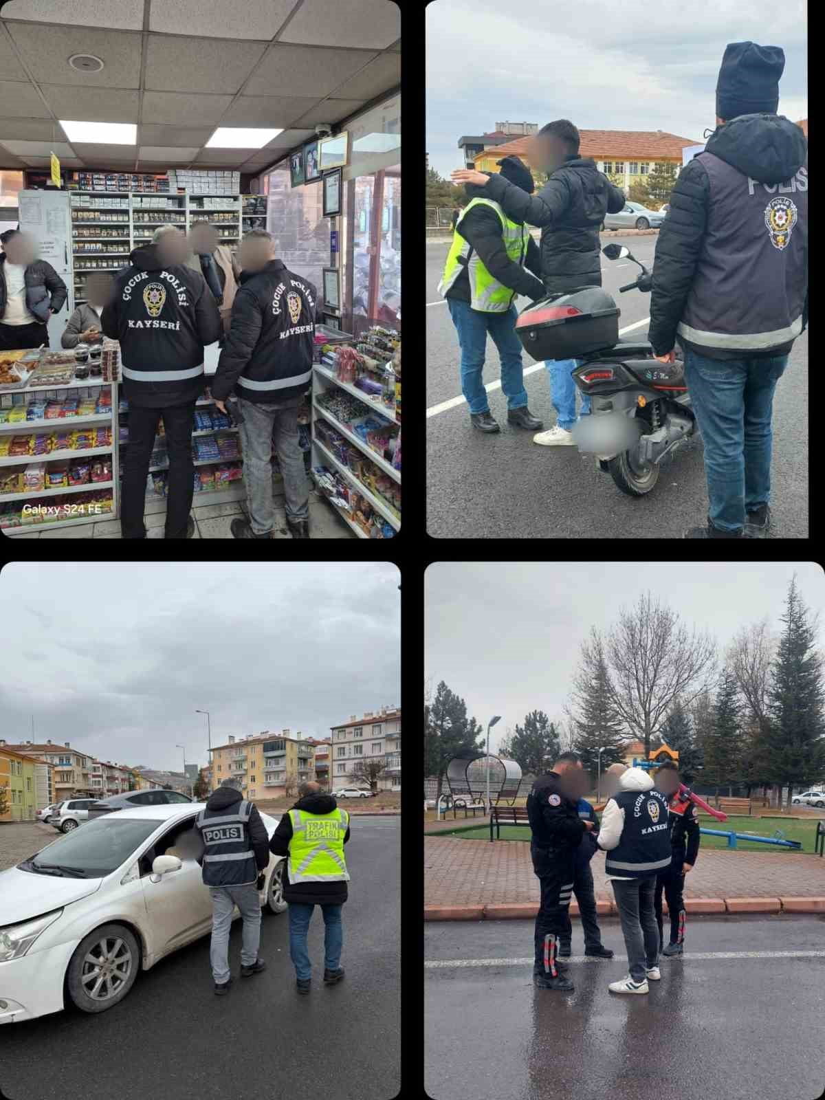 KAYSERİ’DE POLİS EKİPLERİ TARAFINDAN OKULLARDA GÜVENİ SAĞLAMA ADINA YAPILAN ÇALIŞMALARDA, 642...