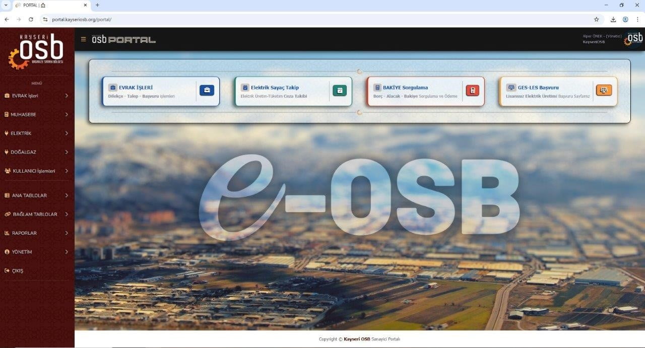 KAYSERİ OSB SANAYİCİSİNİN İŞ VE İŞLEMLERİNİ HIZLI, KOLAY VE ZAMANDAN TASARRUF EDEBİLECEKLERİ...