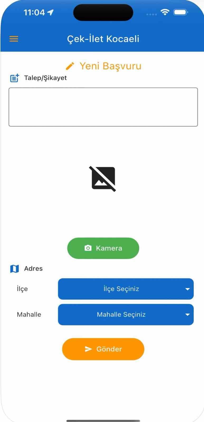 KOCAELİ BÜYÜKŞEHİR BELEDİYESİNİN VATANDAŞLARLA DOĞRUDAN İLETİŞİMİNİ SAĞLAYAN "ÇEK İLET" MOBİL...