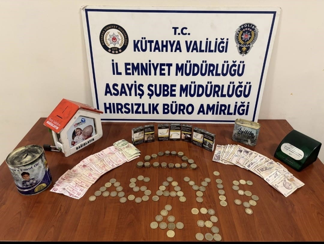 KÜTAHYA'DA 4 AYRI HIRSIZLIK OLAYININ ŞÜPHELİSİ SAKLANDIĞI İŞ YERİNİN BODRUMUNDA YAKALANDI