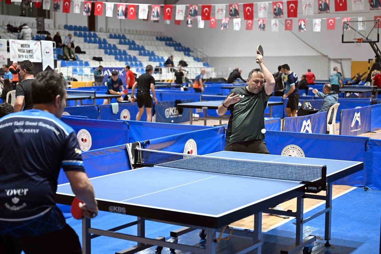 MERSİN BÜYÜKŞEHİR BELEDİYESİNİN DESTEKLERİYLE DÜZENLENEN 5. ULUSAL MASA TENİSİ VETERAN TURNUVASI...