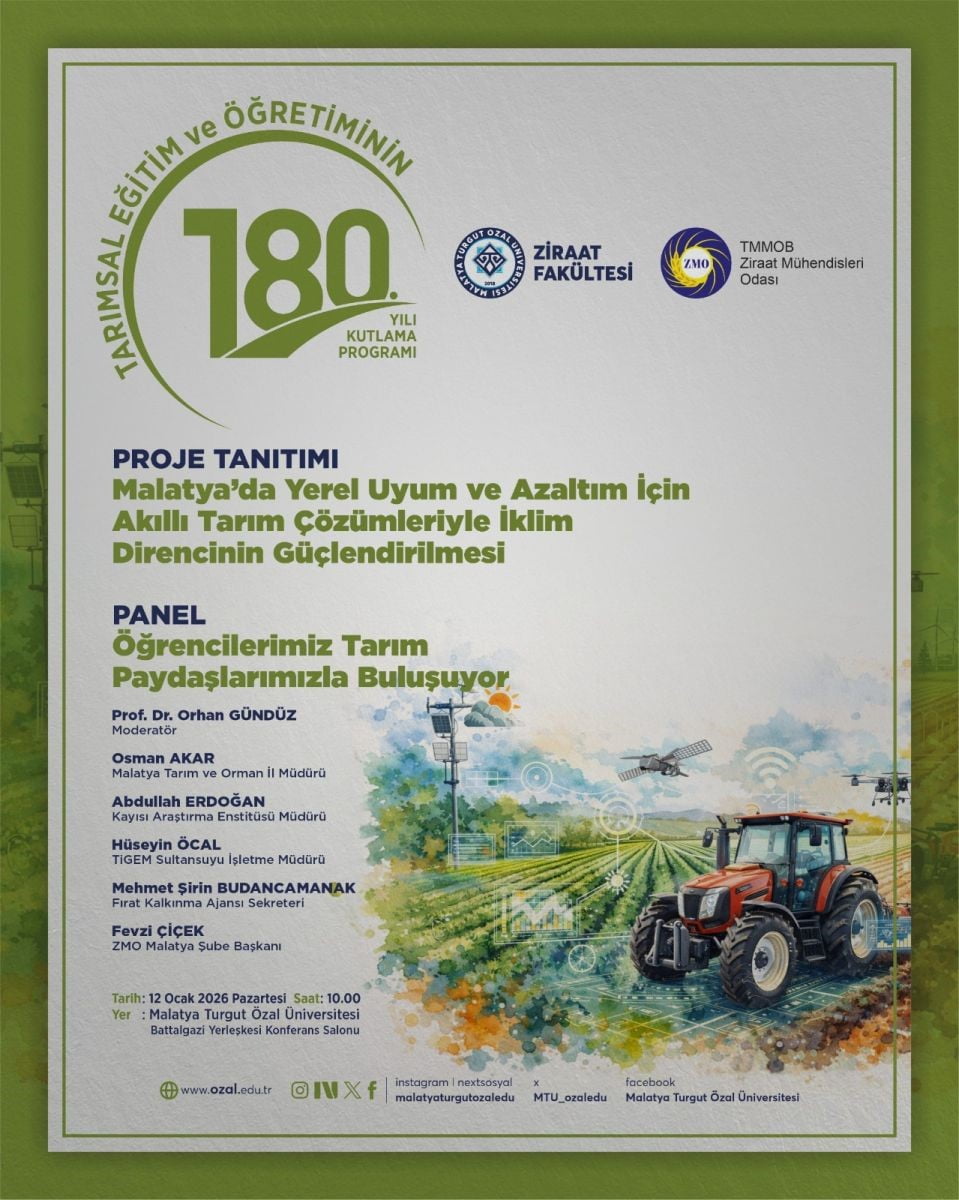 MTÜ, TARIM ÖĞRETİMİNİN 180. YILINI KUTLAYACAK