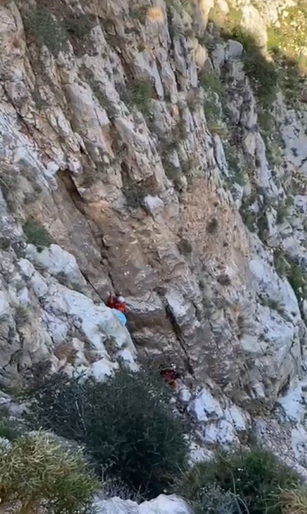 MUĞLA’NIN FETHİYE İLÇESİNDE KAYALIK ALANDA MAHSUR KALAN KEÇİ, MAG EKİPLERİNİN ÇALIŞMASIYLA YARALI...