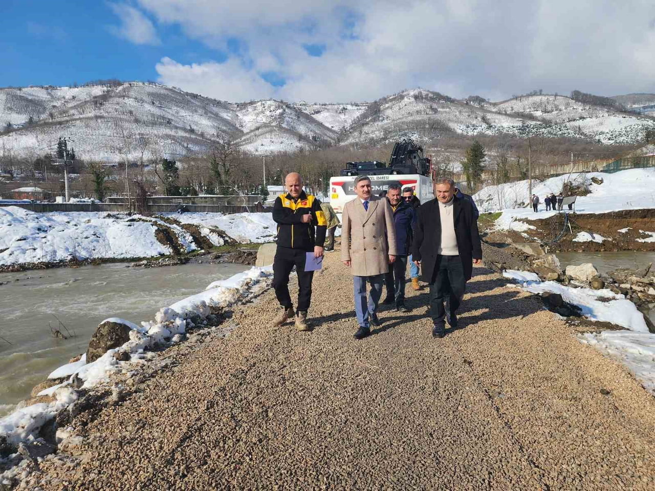 NUHLAR KÖYÜ’NDE GEÇİCİ KÖPRÜ ÇALIŞMALARI KAPSAMINDA YÜRÜTÜLEN UYGULAMALAR, İL ÖZEL İDARESİ GENEL...