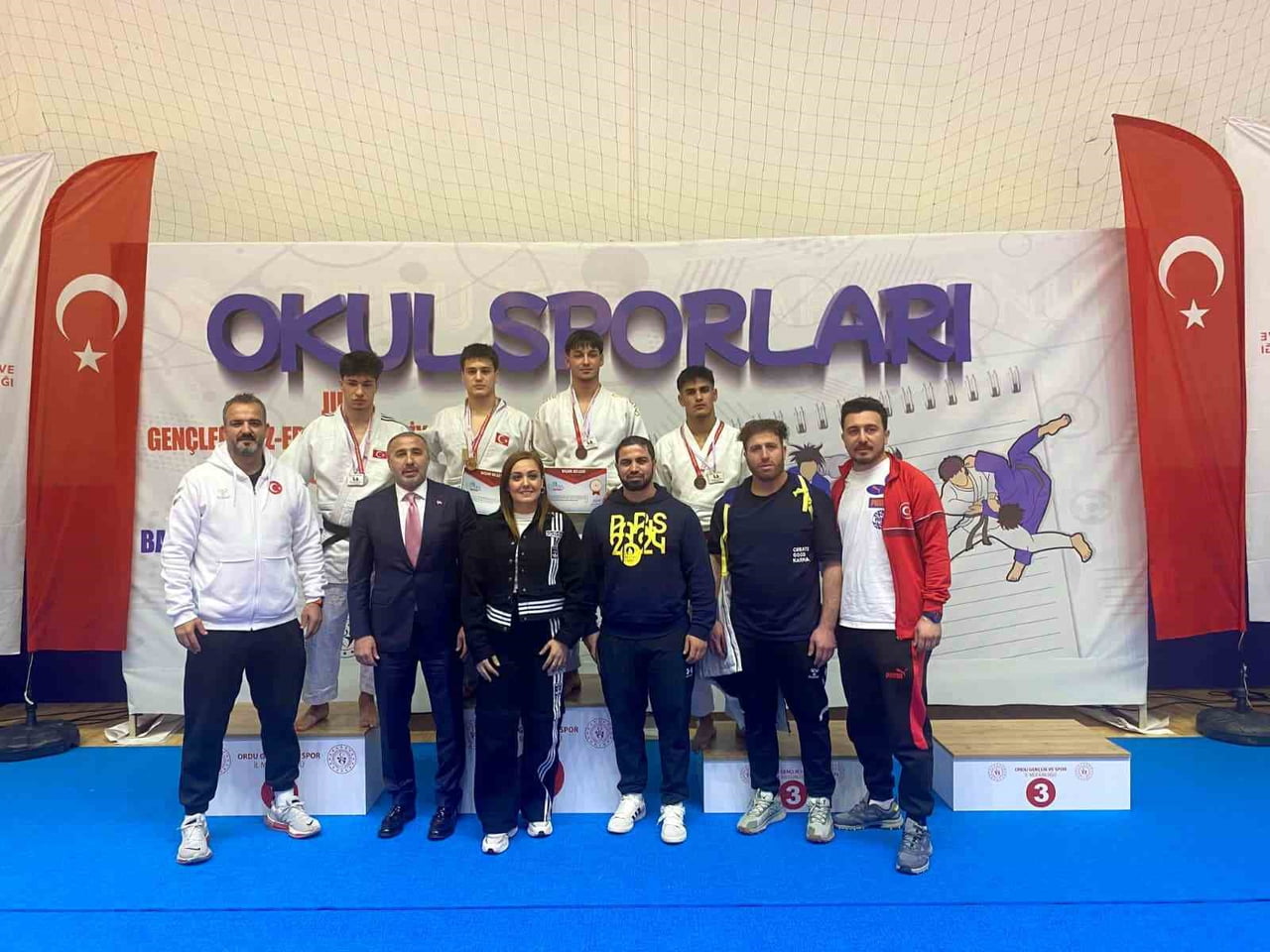 ORDU’DA DÜZENLENEN OKUL SPORLARI GENÇLER JUDO TÜRKİYE BİRİNCİLİĞİ’NDE MÜCADELE EDEN YUNUSEMRE...