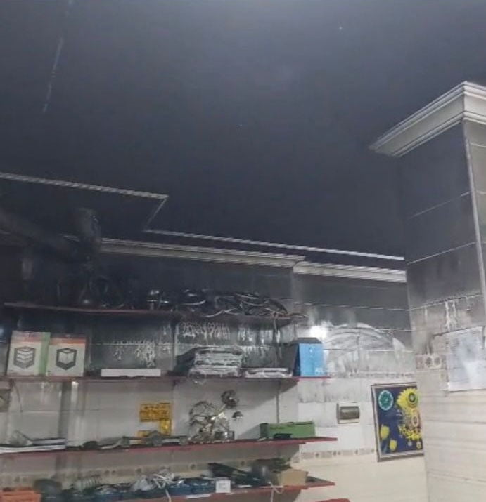 OSMANİYE’DE ELEKTRİKÇİ DÜKKANINDA ÇIKAN YANGIN SÖNDÜRÜLDÜ