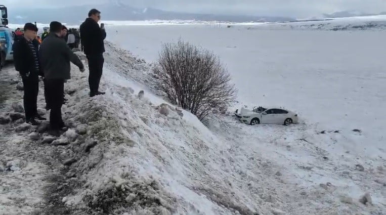 SARIKAMIŞ’TA TRAFİK KAZASI: 1 YARALI(KARS-İHA)
