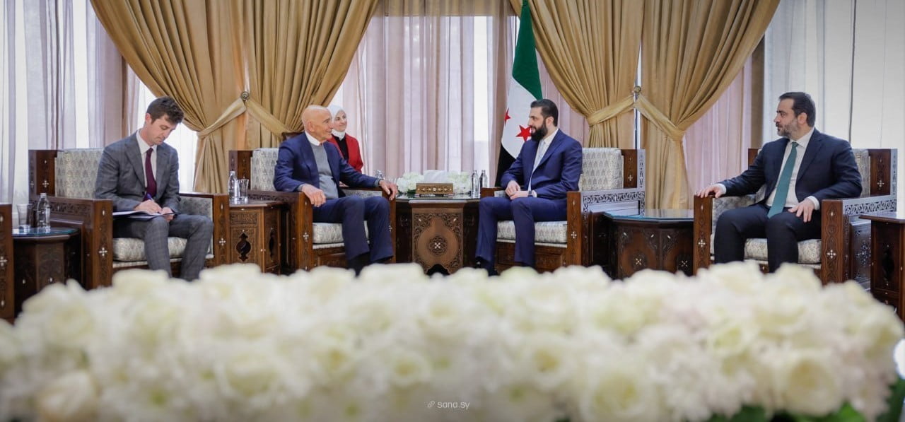 SURİYE DEVLET BAŞKANI AHMED EŞ-ŞARA, ABD’NİN ANKARA BÜYÜKELÇİSİ VE SURİYE ÖZEL TEMSİLCİSİ TOM...