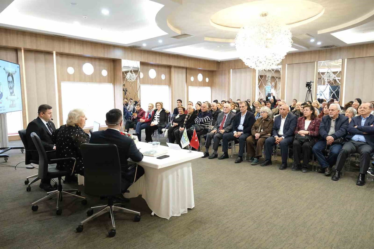 TARİHÇİ-YAZAR SACİDE BOLCAN İLE TARİH ALANINDA ÇALIŞMALAR YÜRÜTEN ARAŞTIRMACILAR EGEMEN EREKE VE...