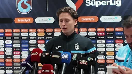 Trabzonspor'un yeni transferi Mathias Lovik, taraftarların oluşturduğu atmosferin çok özel...