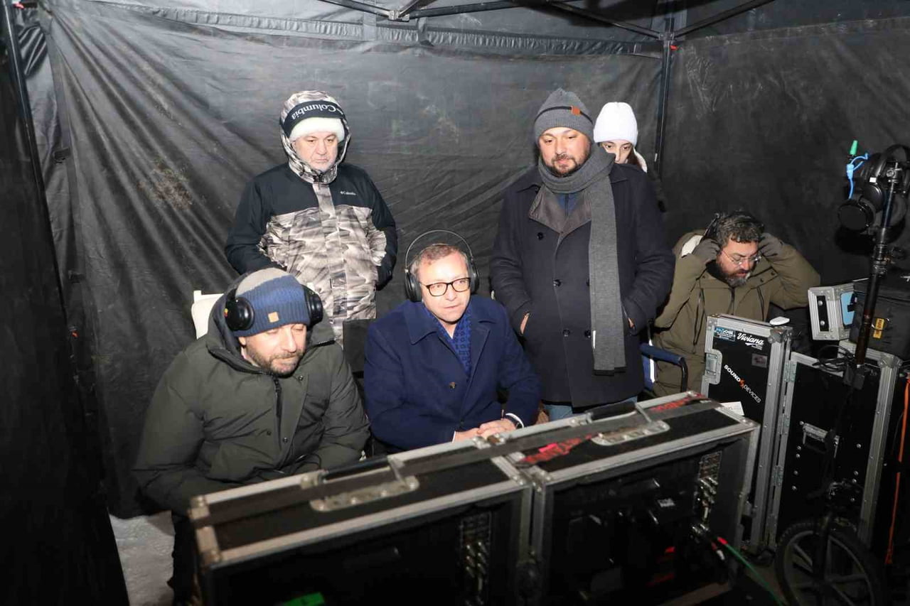 VALİ ZİYA POLAT’TAN “VELİAHT” DİZİSİ SETİNE ZİYARET(KARS-İHA)