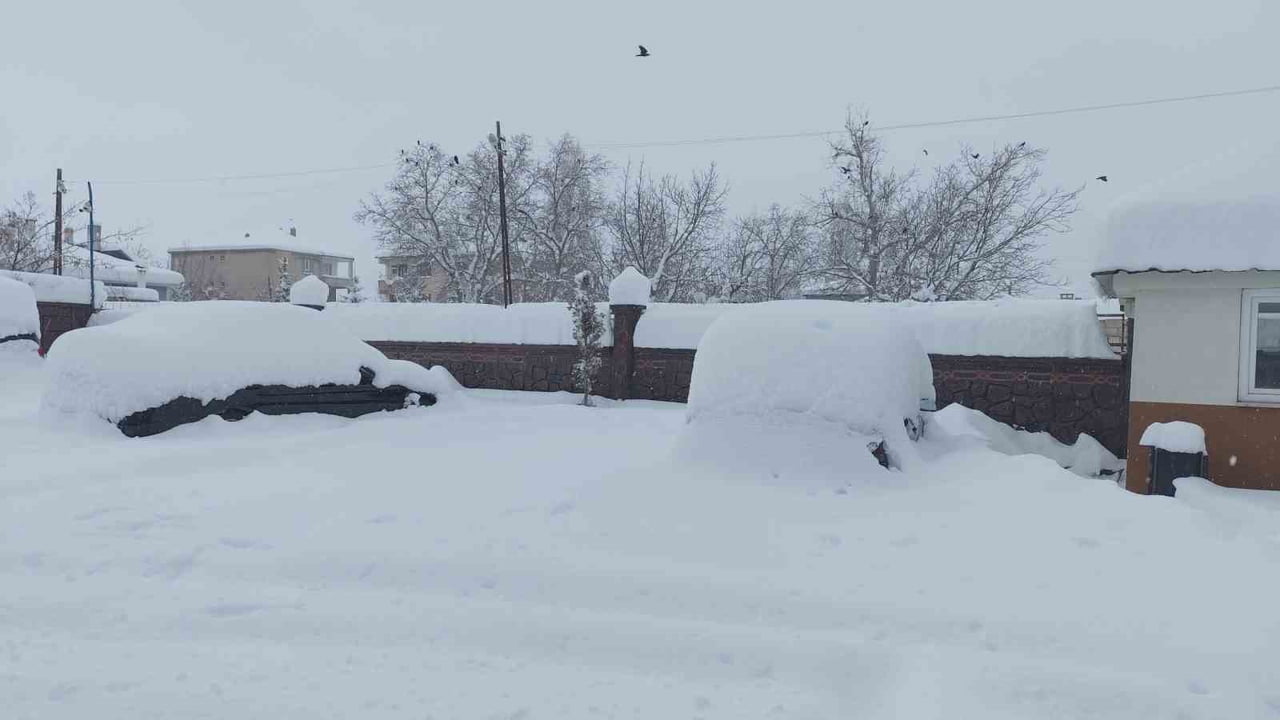 VAN’IN ERCİŞ İLÇESİNDE DEVAM EDEN YOĞUN KAR YAĞIŞI FELÇ ETTİ.