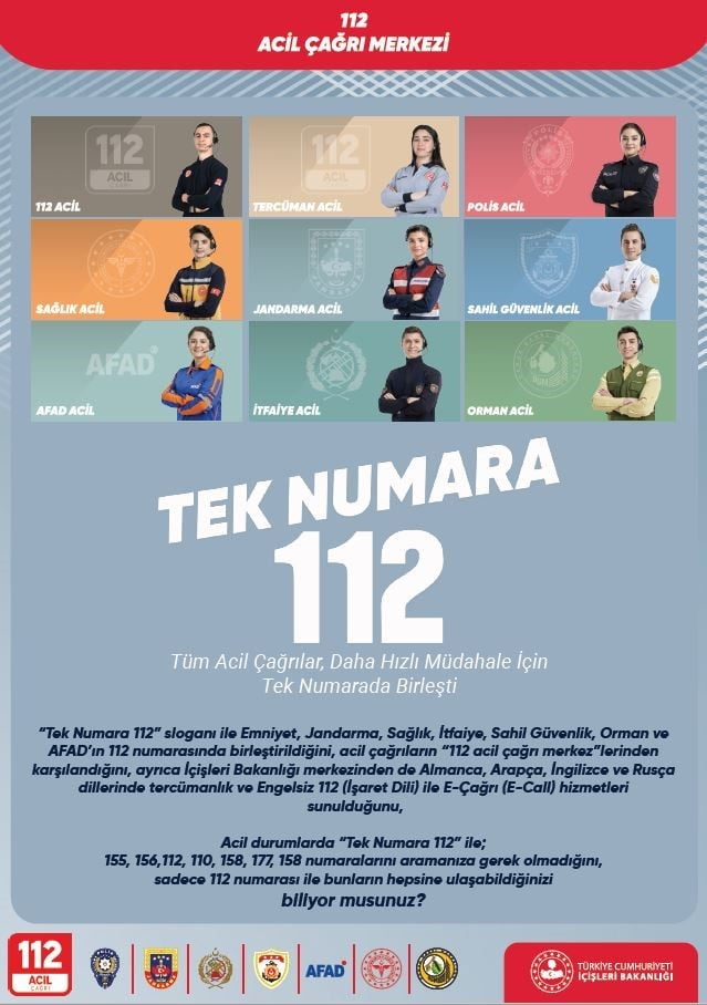 ZONGULDAK 112 ACİL ÇAĞRI MERKEZİ'NE 2025 YILINDA TOPLAM 541 BİN 55 ÇAĞRI GELDİ. KENT, ASILSIZ...