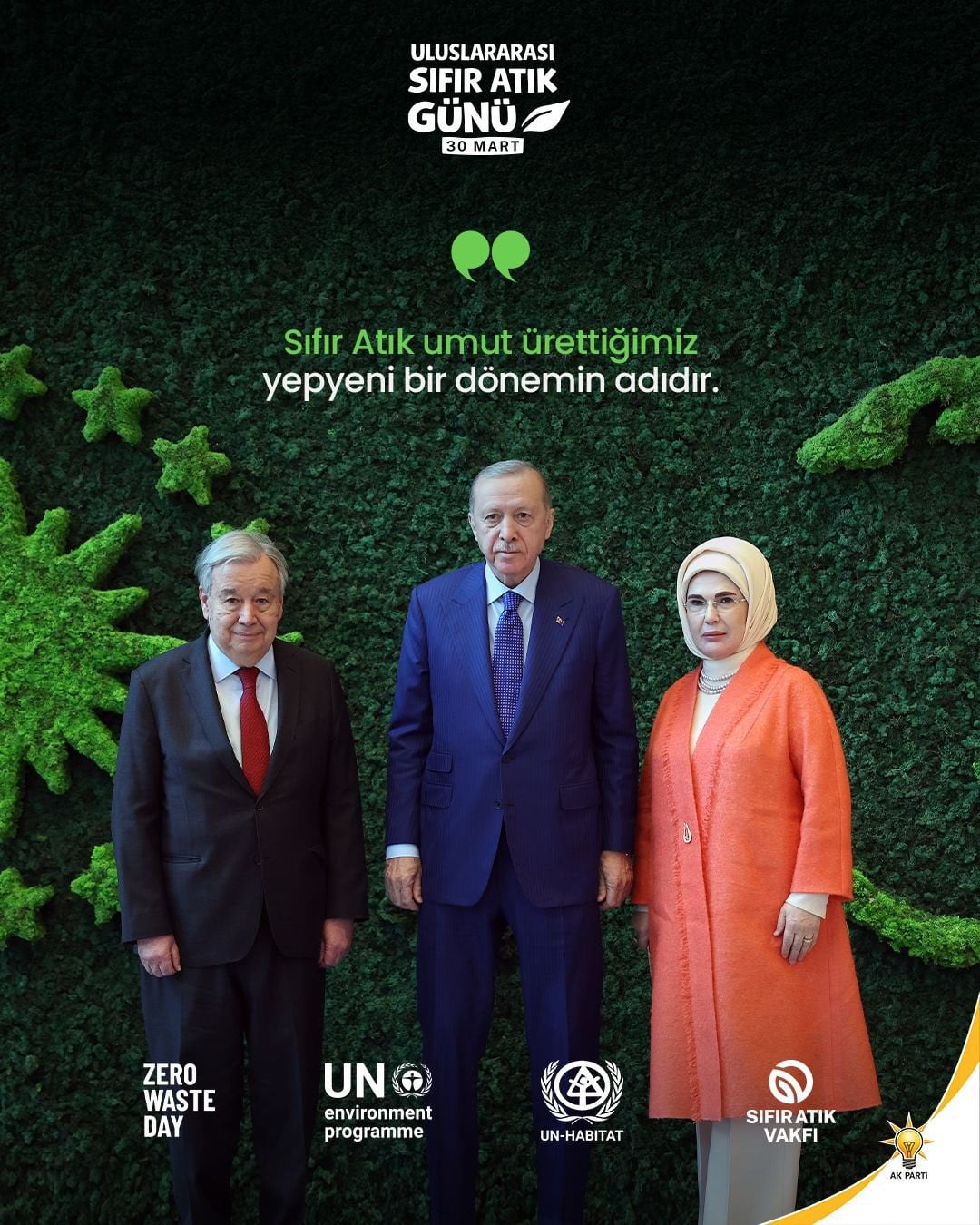 AK PARTİ SÖZCÜSÜ ÖMER ÇELİK, 30 MART ‘ULUSLARARASI SIFIR ATIK GÜNÜ’ KAPSAMINDA  YAPTIĞI...