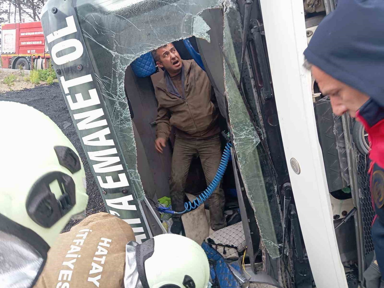 ASA SAMANDAĞ'DA TRAFİK KAZASI: 1 YARALI (FOTOĞRAFLI - GÖRÜNTÜLÜ) CEMAL KILINÇ HATAY (İHA) -...