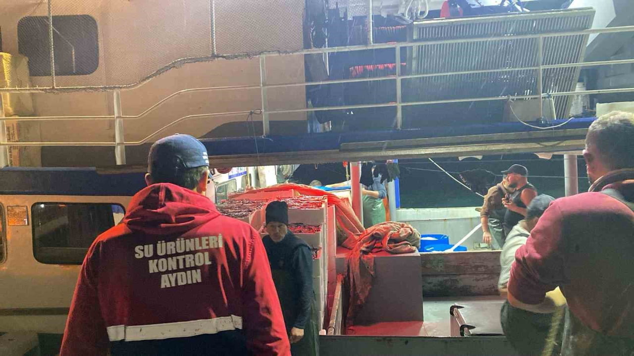 AYDIN’IN DİDİM İLÇESİNDE GERÇEKLEŞTİRİLEN DENETİMLERDE BALIKÇI TEKNELERİ DENETLENDİ BALIKÇILAR İSE...