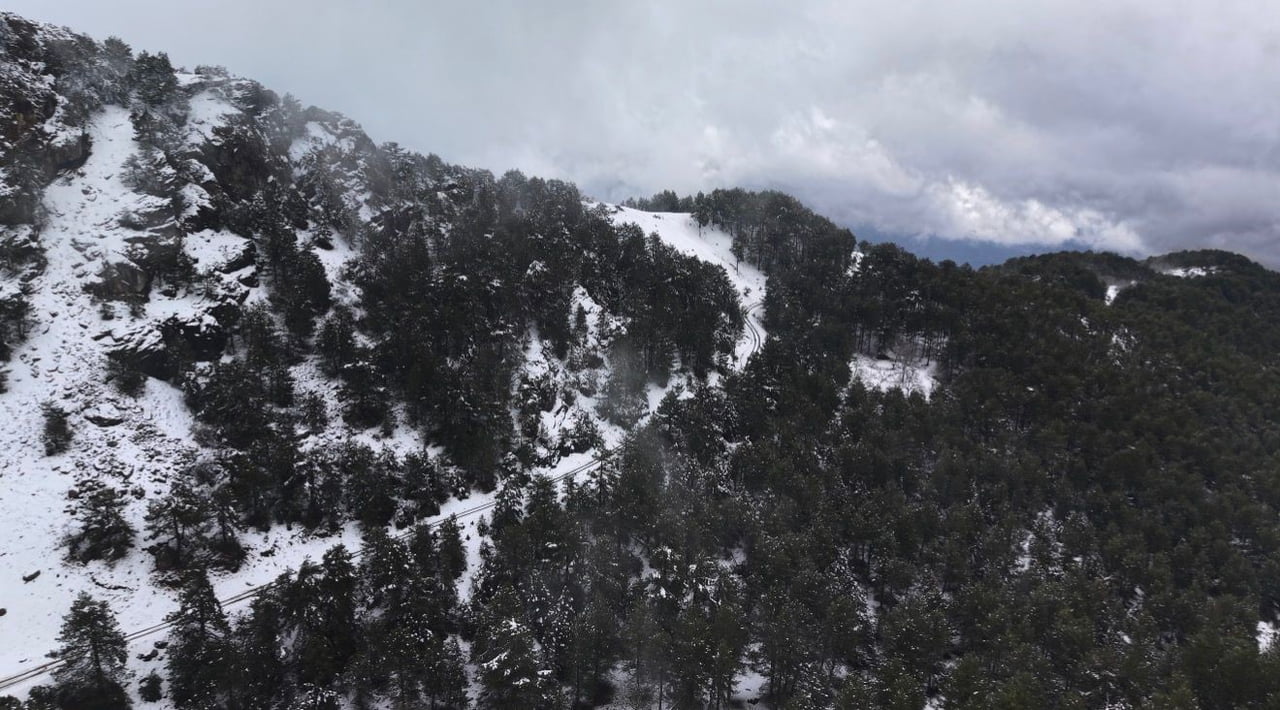AYDIN’IN EFELER İLÇESİNDE BULUNAN PAŞA YAYLASI, MART AYINDA YAĞAN KARLA BİRLİKTE ADETA KIŞ...