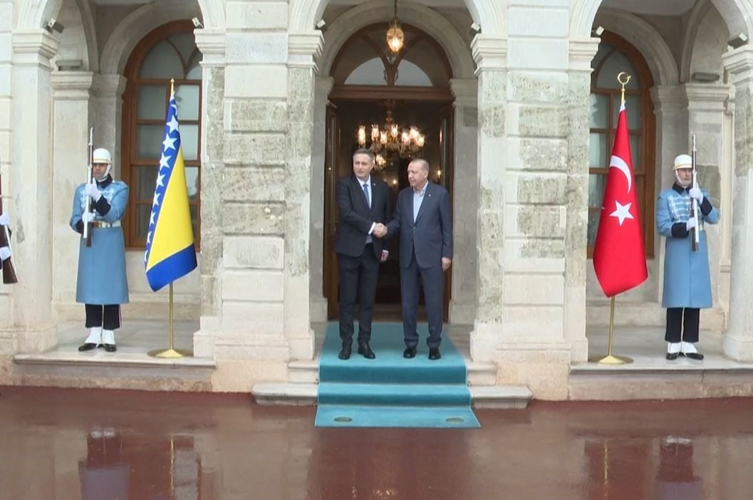 CUMHURBAŞKANI ERDOĞAN BOSNA HERSEK DEVLET BAŞKANLIĞI KONSEYİ BAŞKANI BECİROVİC İLE BİR ARAYA...