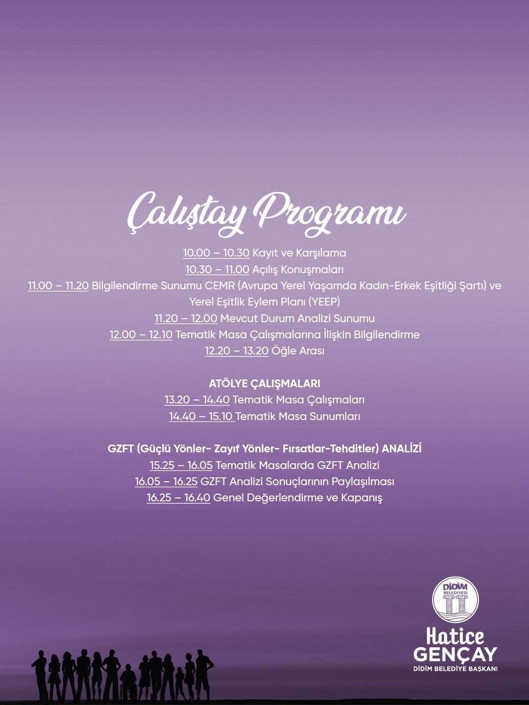 DİDİM BELEDİYESİ, DAHA EŞİT, KAPSAYICI VE ADİL BİR KENT YAŞAMI HEDEFİYLE YEREL EŞİTLİK EYLEM PLANI...