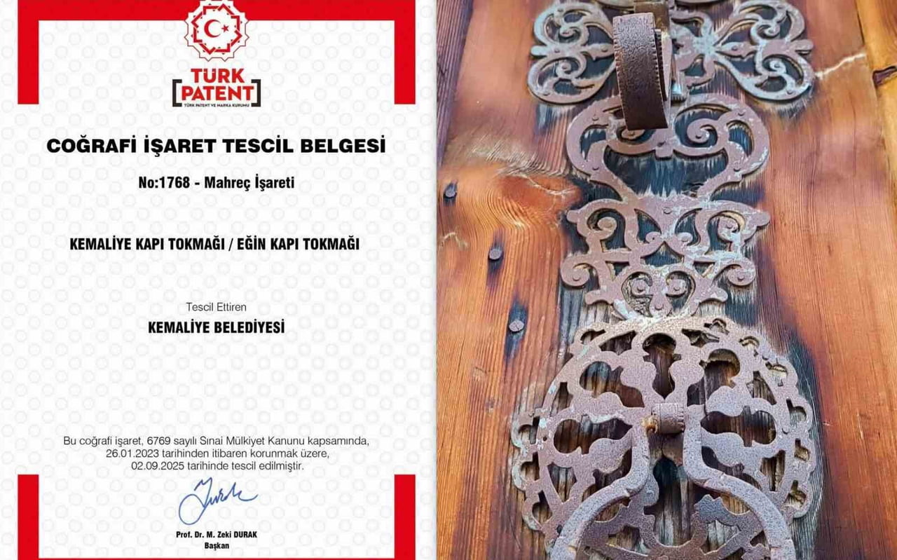 ERZİNCAN’IN KEMALİYE İLÇESİNE ÖZGÜ KÖKLÜ KÜLTÜREL DEĞERLERDEN "KEMALİYE KAPI TOKMAĞI (EĞİN KAPI...