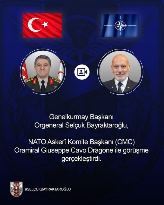 GENELKURMAY BAŞKANI ORGENERAL SELÇUK BAYRAKTAROĞLU, NATO ASKERÎ KOMİTE BAŞKANI (CMC) ORAMİRAL...