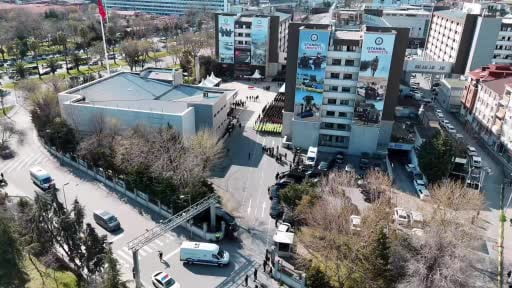 İstanbul'daki kazada şehit olan polis memuru son yolculuğuna uğurlandı