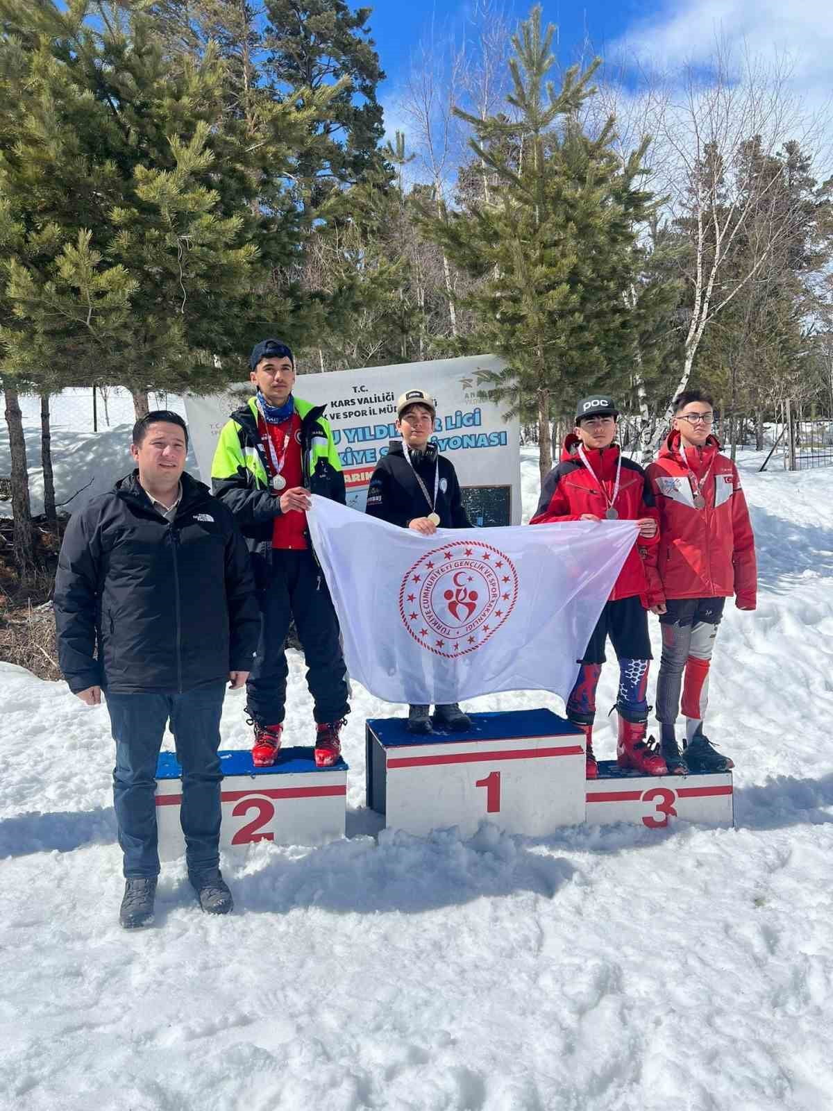 KAYSERİ SPOR A.Ş. SPOR KULÜBÜ SPORCULARI, SARIKAMIŞ’TA DÜZENLENEN ANADOLU YILDIZLAR LİGİ KAYAK ALP...