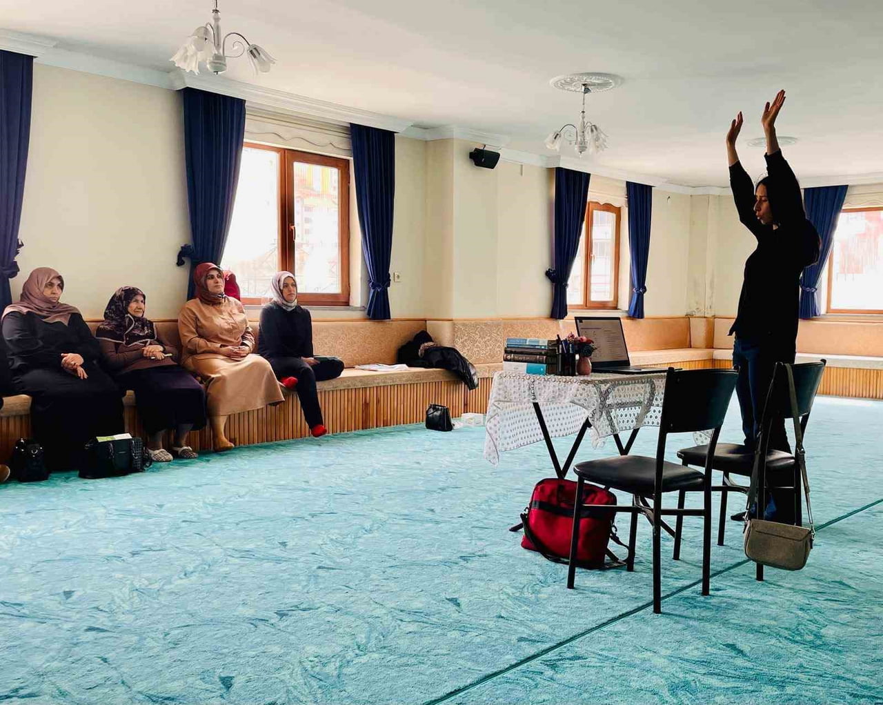 KUR'AN KURSU KURSİYERLERİNE SAHA EĞİTİMİ VERİLDİ