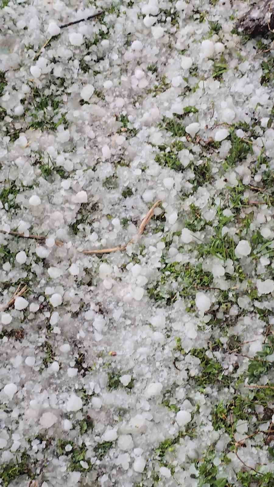 NİĞDE’DE ETKİLİ OLAN SAĞANAK YAĞIŞ, BAZI BÖLGELERDE DOLU İLE BİRLİKTE GÖRÜLDÜ.